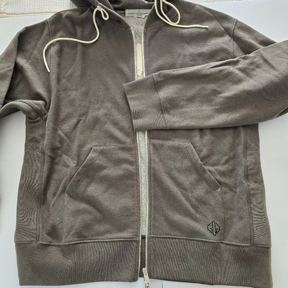 Golden Goose Venice Print Oversized Boxy Hooded Sweatshirt Size S Small Khaki - Picture 6 of 14